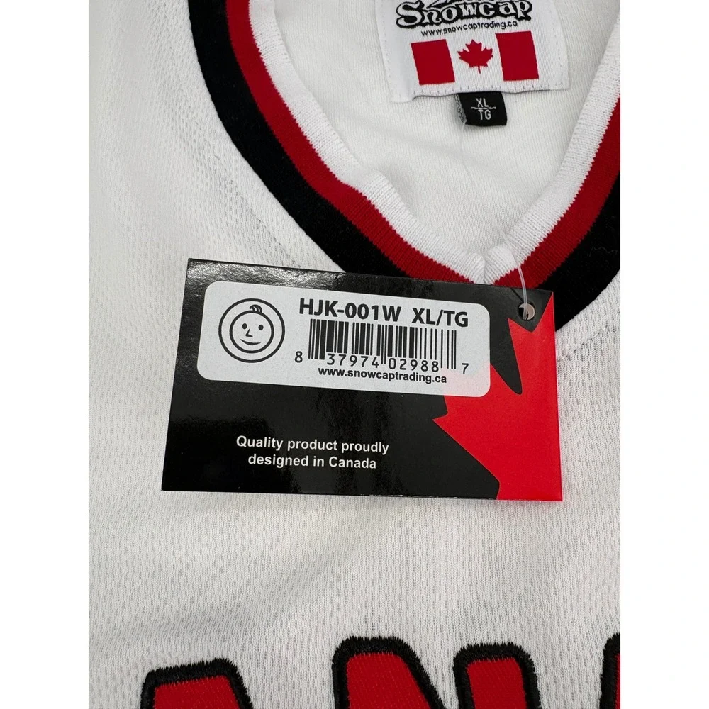 Snowcap Kids Canada Souvenir Hockey Jersey White‎ Red Black XL TG